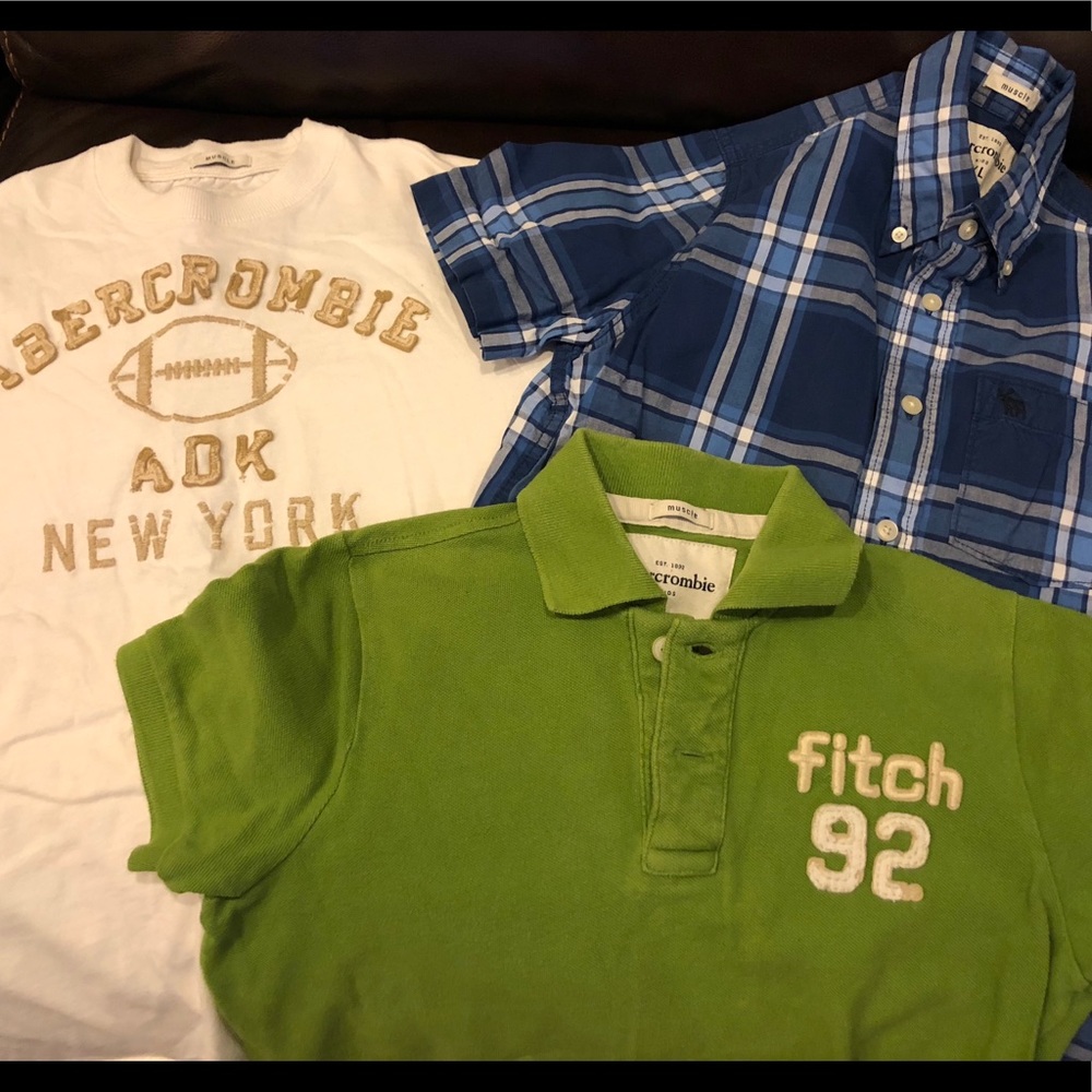 Abercrombie kids Lot of 3 Shirts boys xl
